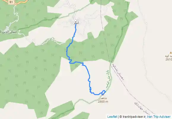 ترک جی پی اس Langar - قله شاهدژ