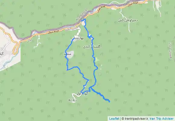 ترک جی پی اس مشند-گوده اولر-شاغوله-آبشار موتالان به بهارستان(هولستون)