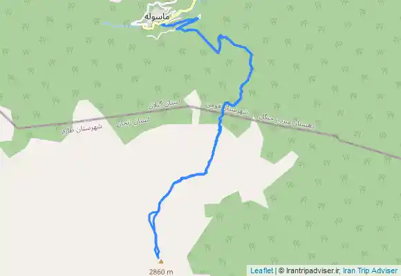 ترک جی پی اس قله آسمان کوه Asemankuh Peak and قله کله قندی from Māsūleh