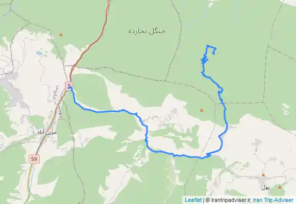ترک جی پی اس دریاچه فراخین و آبشار دارنو