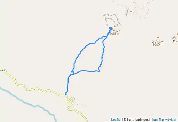 ترک جی پی اس قله گل اندام