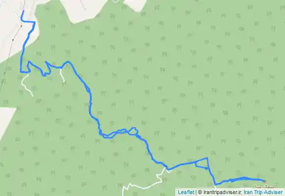 ترک جی پی اس Asemansara peak from Zargāh