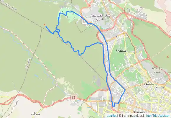 ترک جی پی اس پیاده روی و کوهنوردی انفرادی کوه دراک بدون توقف