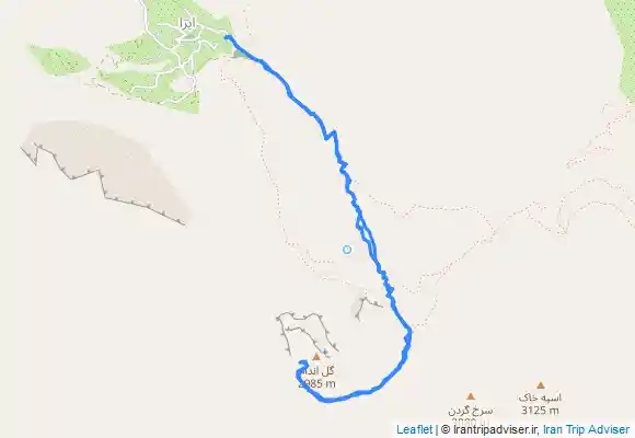 ترک جی پی اس قله گل اندام des de Īrā