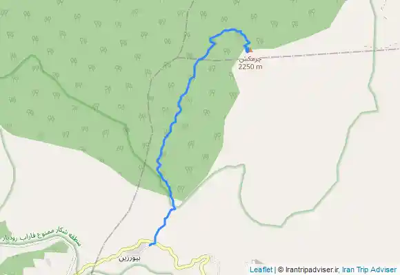 ترک جی پی اس قله چرمکش لوشان