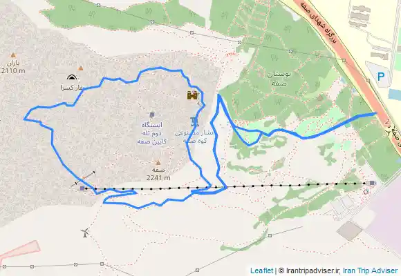 ترک جی پی اس ترکینگ دور کوه صفه