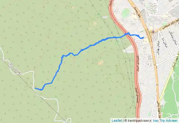 ترک جی پی اس کوه دراک پناهگاه غدیریه