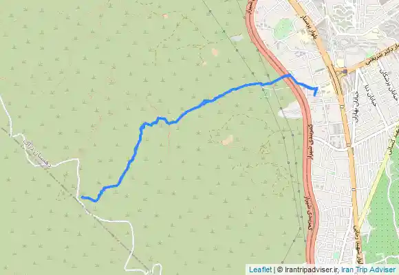 ترک جی پی اس کوه دراک پناهگاه غدیریه از ایستگاه احسان