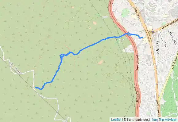 ترک جی پی اس کوه دراک پناهگاه غدیریه