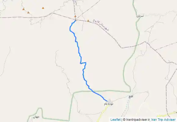 ترک جی پی اس مسیر برگشت از قله شاه جهان