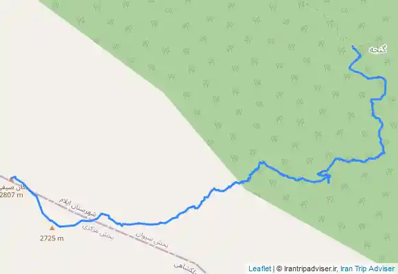 ترک جی پی اس قله «کان صیفی» رشته کوه کبیرکوه