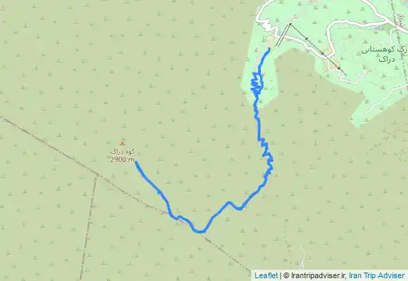 ترک جی پی اس قله دراک از سمت پارک کوهستانی