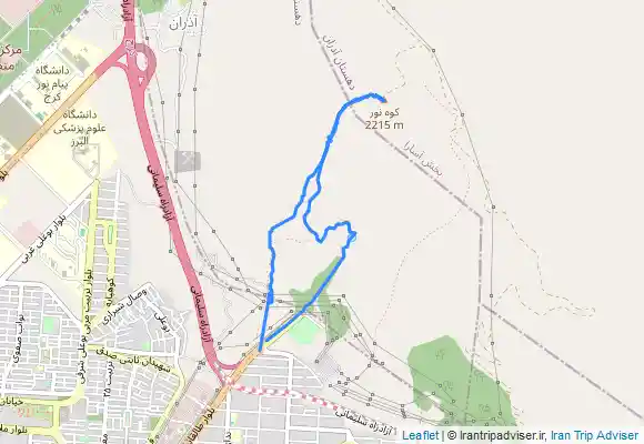 ترک جی پی اس بیجی کوه عظیمیه