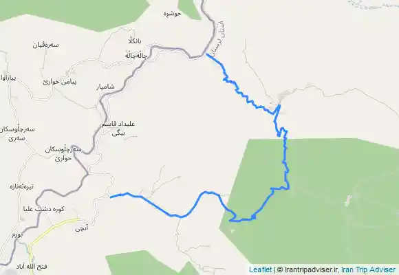 ترک جی پی اس Shirez Valley تنگ شیرز، گدارگه