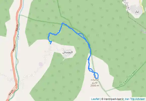 ترک جی پی اس صعود قله امامزاده قاسم از روستای الیمستان - جاده هراز 30کیلومتر مانده به آمل