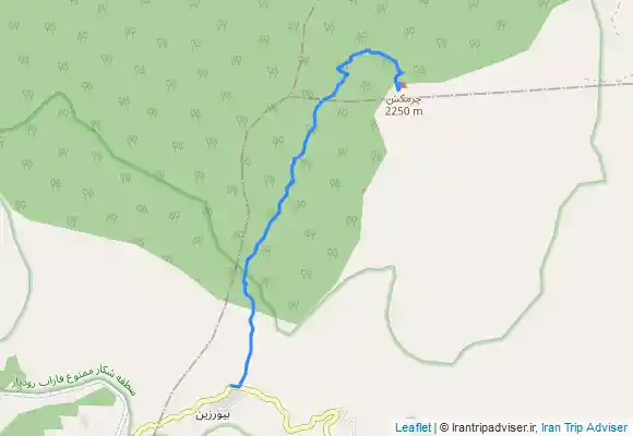 ترک جی پی اس قله چرم کش