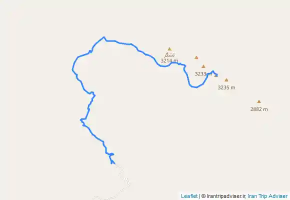 ترک جی پی اس صعود مسیر قله جدید تشگر