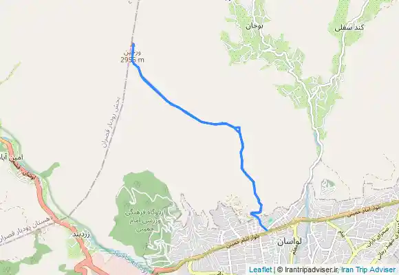 ترک جی پی اس قله ورجین از لواسان