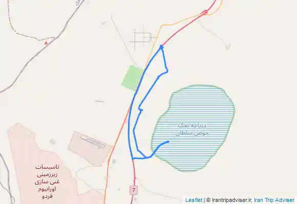 ترک جی پی اس Howze sultan Salt Lake دریاچه نمک حوض سلطان