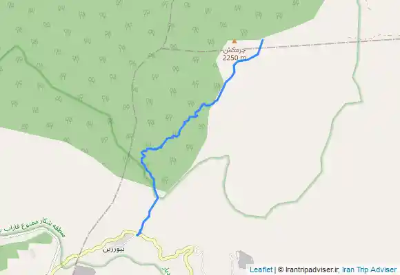 ترک جی پی اس مسیر قله چرمکش (از محمد حنفیه)