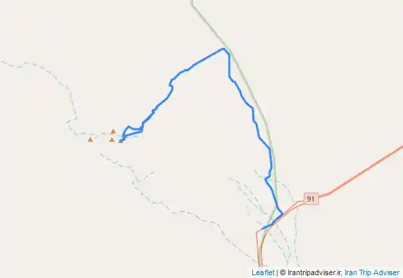 ترک جی پی اس مسیر برگشت از قله نایبند