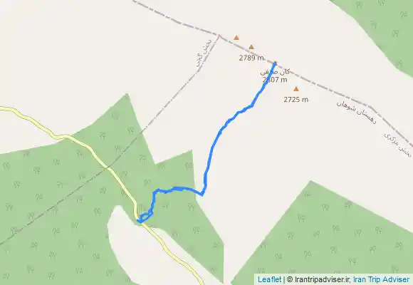 ترک جی پی اس ایلام ـ قله کان‌صیفی از جبهه جنوبی