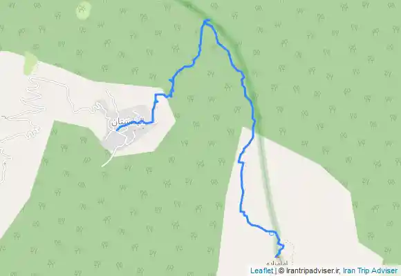 ترک جی پی اس الیمستان به  قله امازاده قاسم