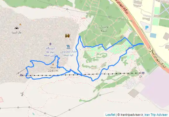 ترک جی پی اس پیمایش کوه صفه (مسیر تخت سیاوش)