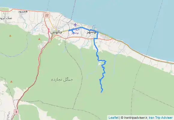 ترک جی پی اس آبشار دارنو(ولرده) به چالوس