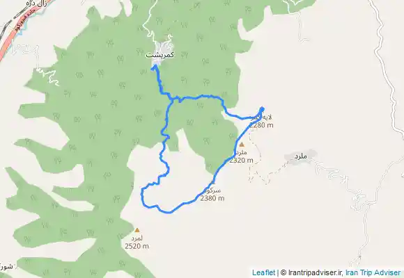 ترک جی پی اس کمرپشت به قله سرکوه و قله امامزاده عباسعلی