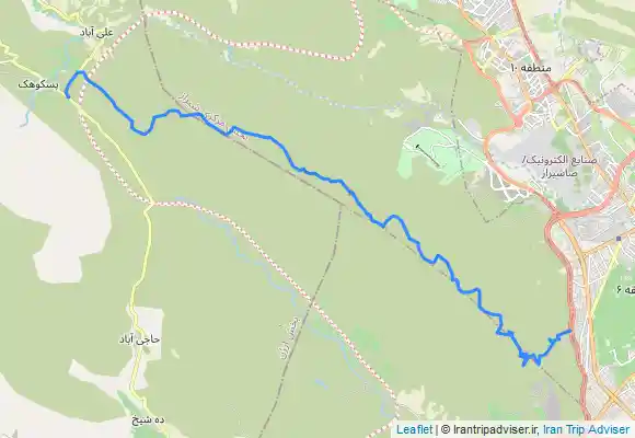 ترک جی پی اس شیراز ، دراک ، پیمایش خط الراس کامل رشته کوه دراک از فرهنگ شهر به روستای پسکوهک