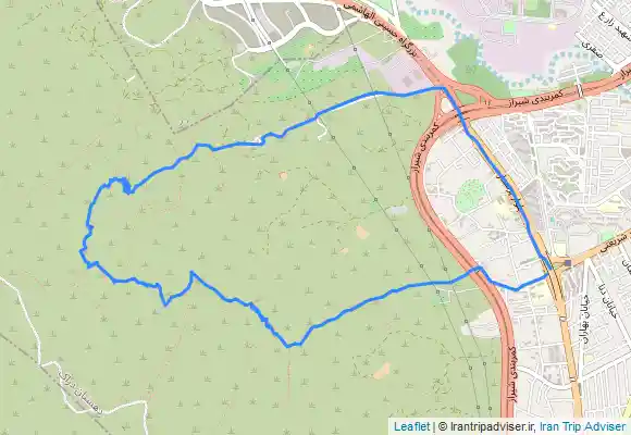 ترک جی پی اس شیراز ، دراک مسیر ترکیبی از زیگ زاگ موسوی به غار کلاغ وحشی