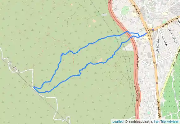 ترک جی پی اس شیراز ، دراک ، صعود از دره ساغدون به پناهگاه غدیریه و فرود دره سه کاج