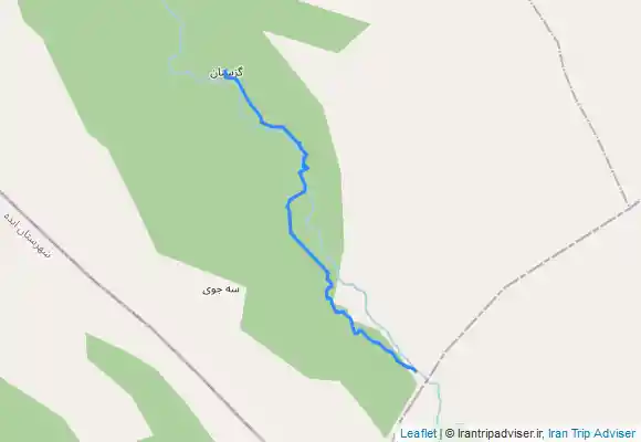 ترک جی پی اس آبشار زردلیمه ، گزستان ؛ از مسیر پله ها و پل خداآفرین