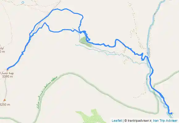 ترک جی پی اس آبشار سنگان، قله پهنه حصار