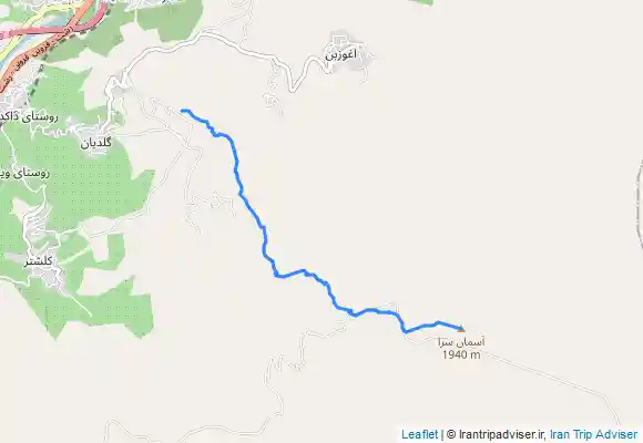 ترک جی پی اس قله آسمانسرا