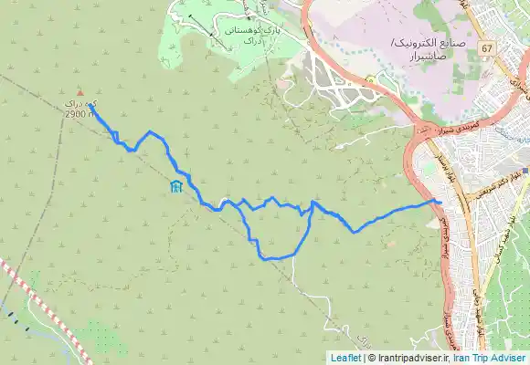ترک جی پی اس قله کوه دراک شیراز