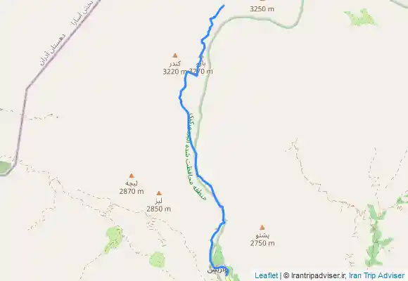 ترک جی پی اس قله پهنه حصار از روستای وردیج ومقبره بی بی زرین قمر پهنه حصار