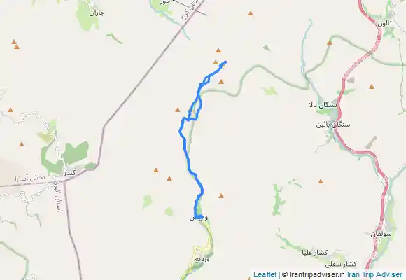 ترک جی پی اس قله چشمه شاهی و قله پهنه حصار از روستای واریش