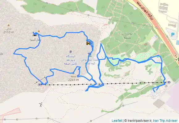 ترک جی پی اس مسیر مرعشی صفه