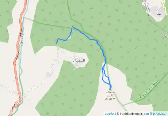 ترک جی پی اس مسیر قله امام زاده قاسم ، الیمستان