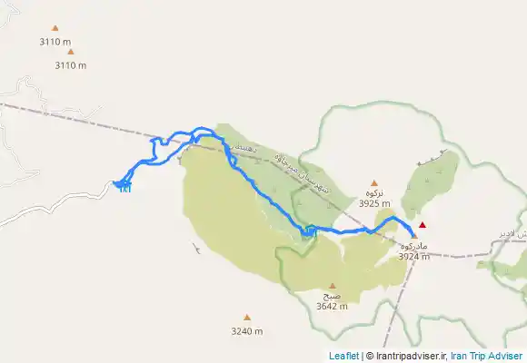 ترک جی پی اس قله تفتان - Taftan summit