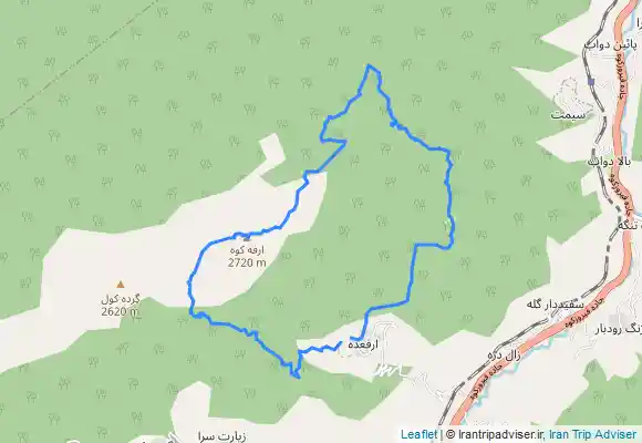 ترک جی پی اس قله ارفع كوه و چشمه پرو