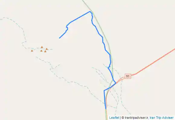 ترک جی پی اس مسیر از جاده اصلی تا پای کار نایبند