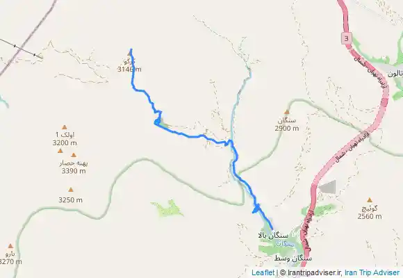 ترک جی پی اس کرکوه،سنگان