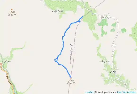 ترک جی پی اس ورجین از روستای امامه زمستانی