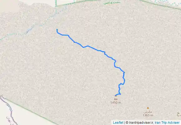 ترک جی پی اس قله طلا ، کویر ورامین، مسیر برگشت