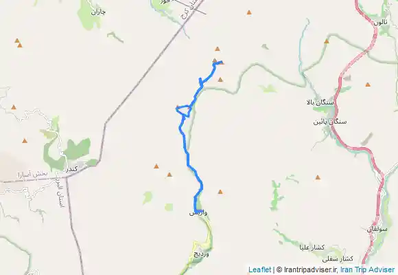 ترک جی پی اس قلل پهنه حصار و بارو و چشمه شاهی از روستای واریش