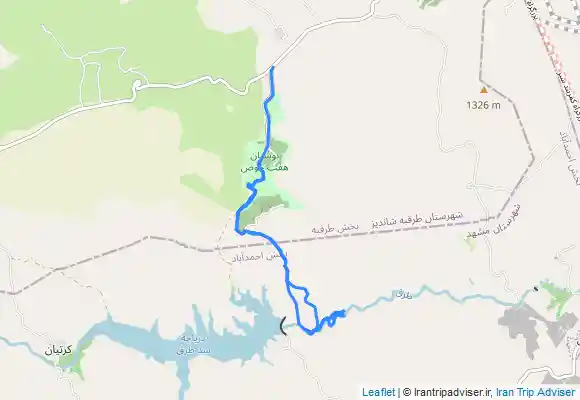 ترک جی پی اس هفت حوض به سد طرق