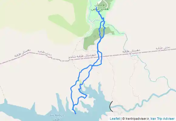 ترک جی پی اس هفت حوض به دریاچه طرق